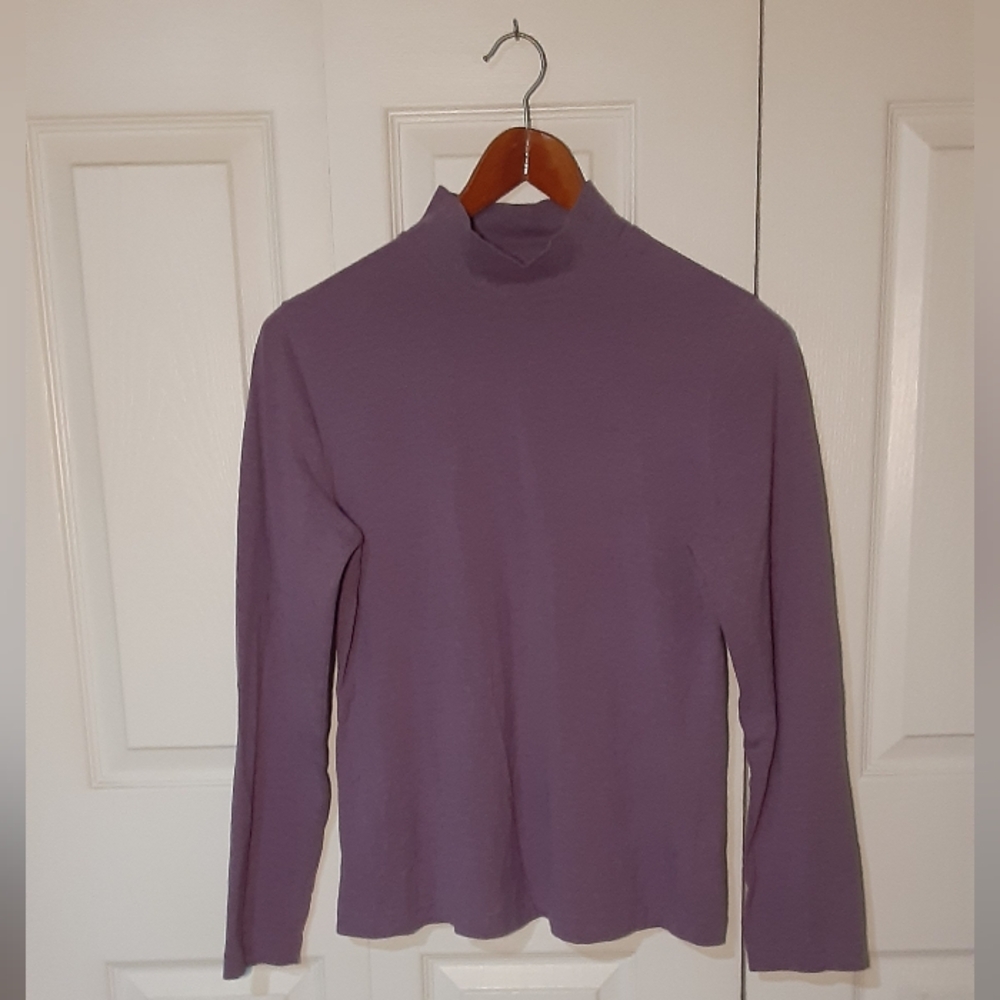 FREE Purple turtleneck womens size M by croft and barrow
